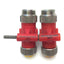 Used Lot of 2 Turck RSM RKM RKM 40ESD 7/8" Adapter Tee Splitter 4-Pin 1xMale 2xFemale