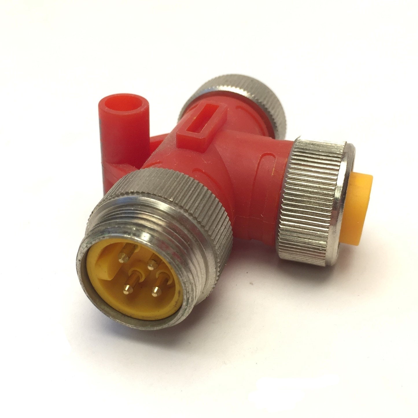 Used Lot of 2 Turck RSM RKM RKM 40ESD 7/8" Adapter Tee Splitter 4-Pin 1xMale 2xFemale