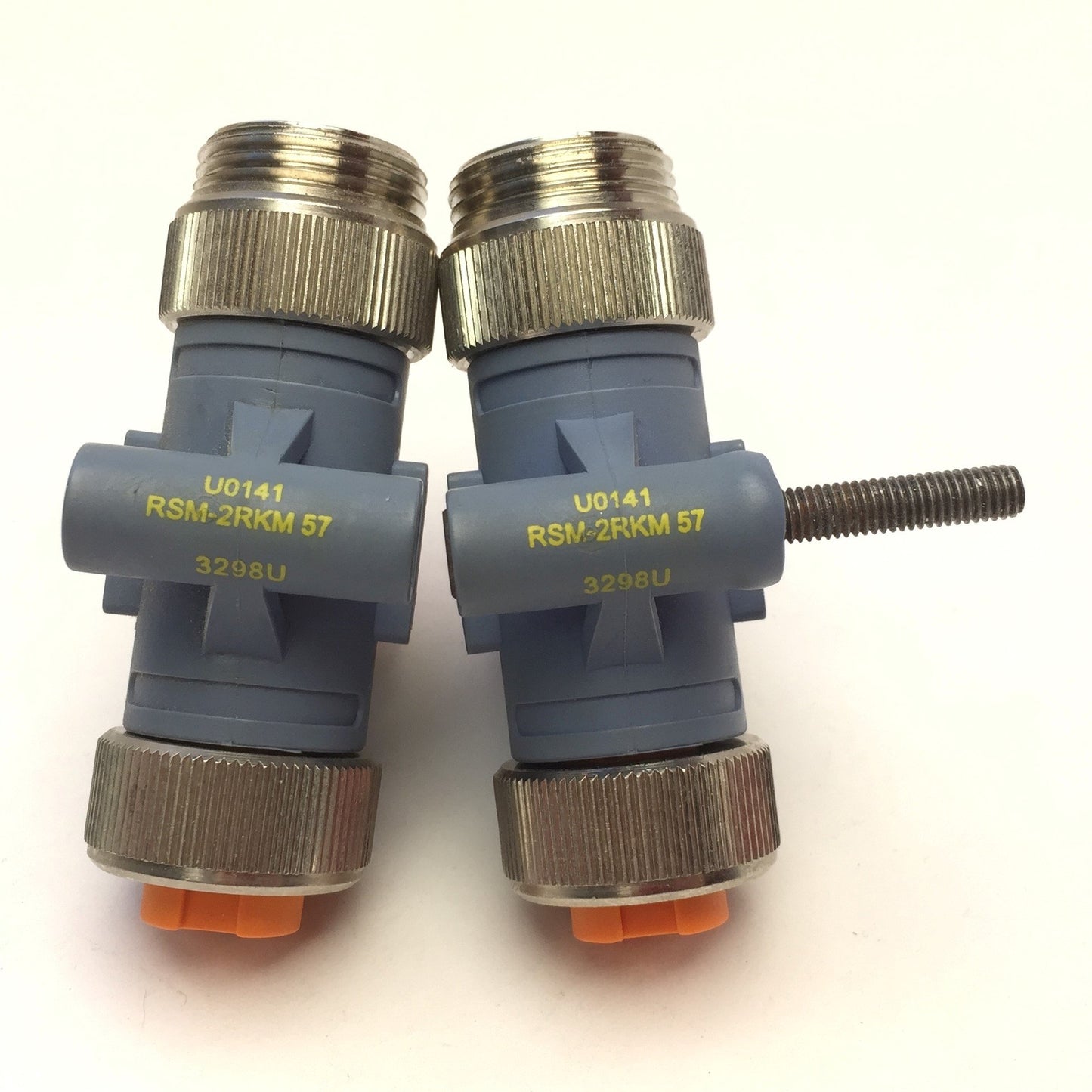 Used Lot of 2 Turck RSM-2RKM57 T-Splitter 7/8" 2-Port Junction 5-Pin 1xMale, 2xFemale