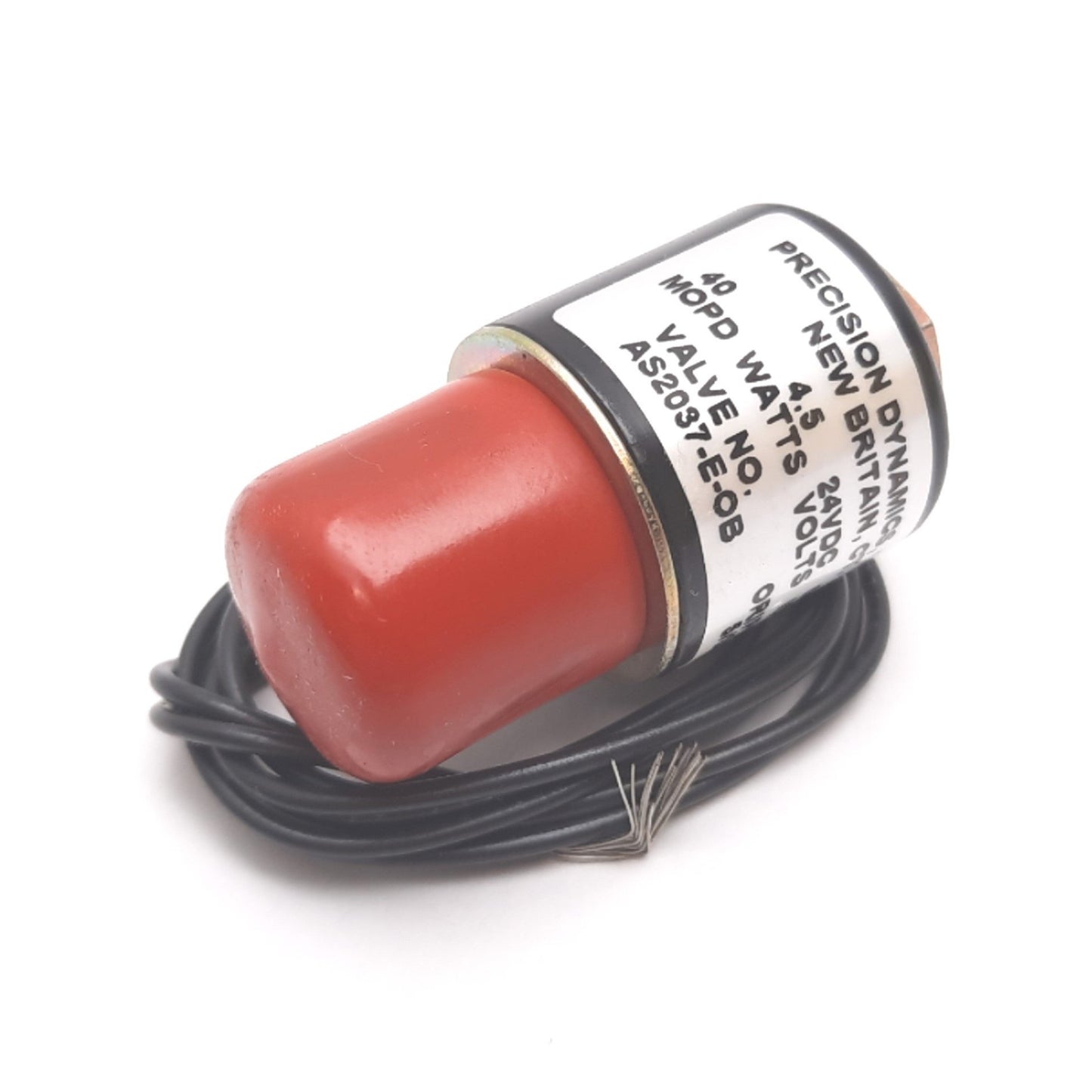 Used Precision Dynamics AS2037-E-OB Valve Solenoid, 24VDC, 4.5W, 5/32" Orifice