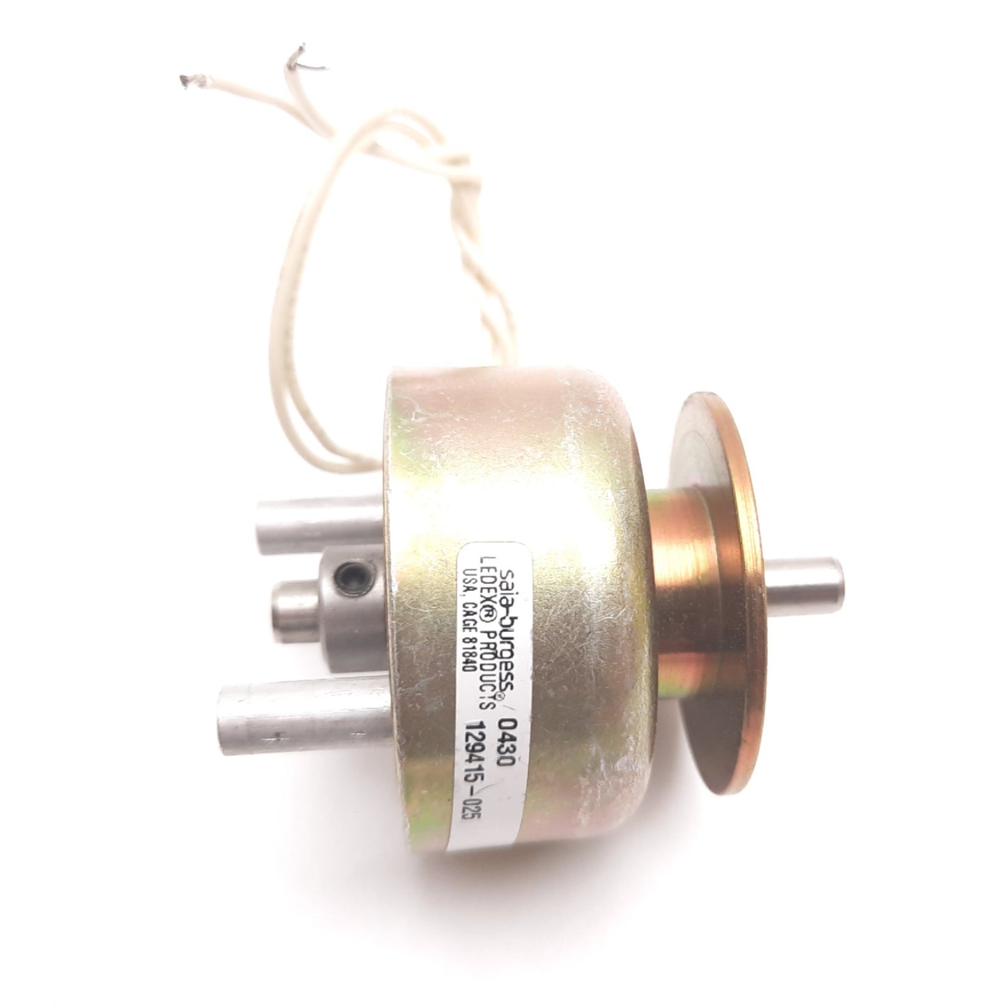 Used Ledex 129415-025 Linear Solenoid, Coil: 12-36VDC, Shaft Diameter: 0.25"