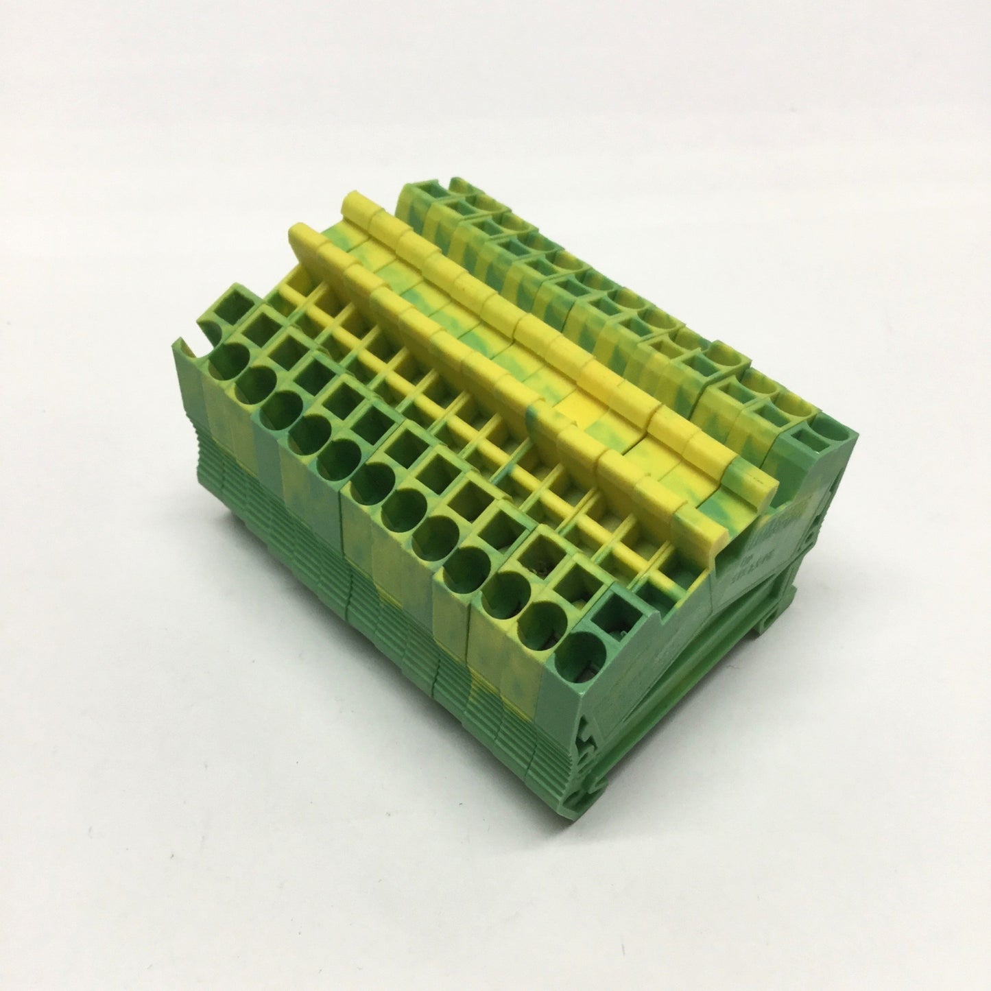 Used Lot of 13 Phoenix Contact STS 2,5 PE Grounding Terminal Blocks, Spring-Cage