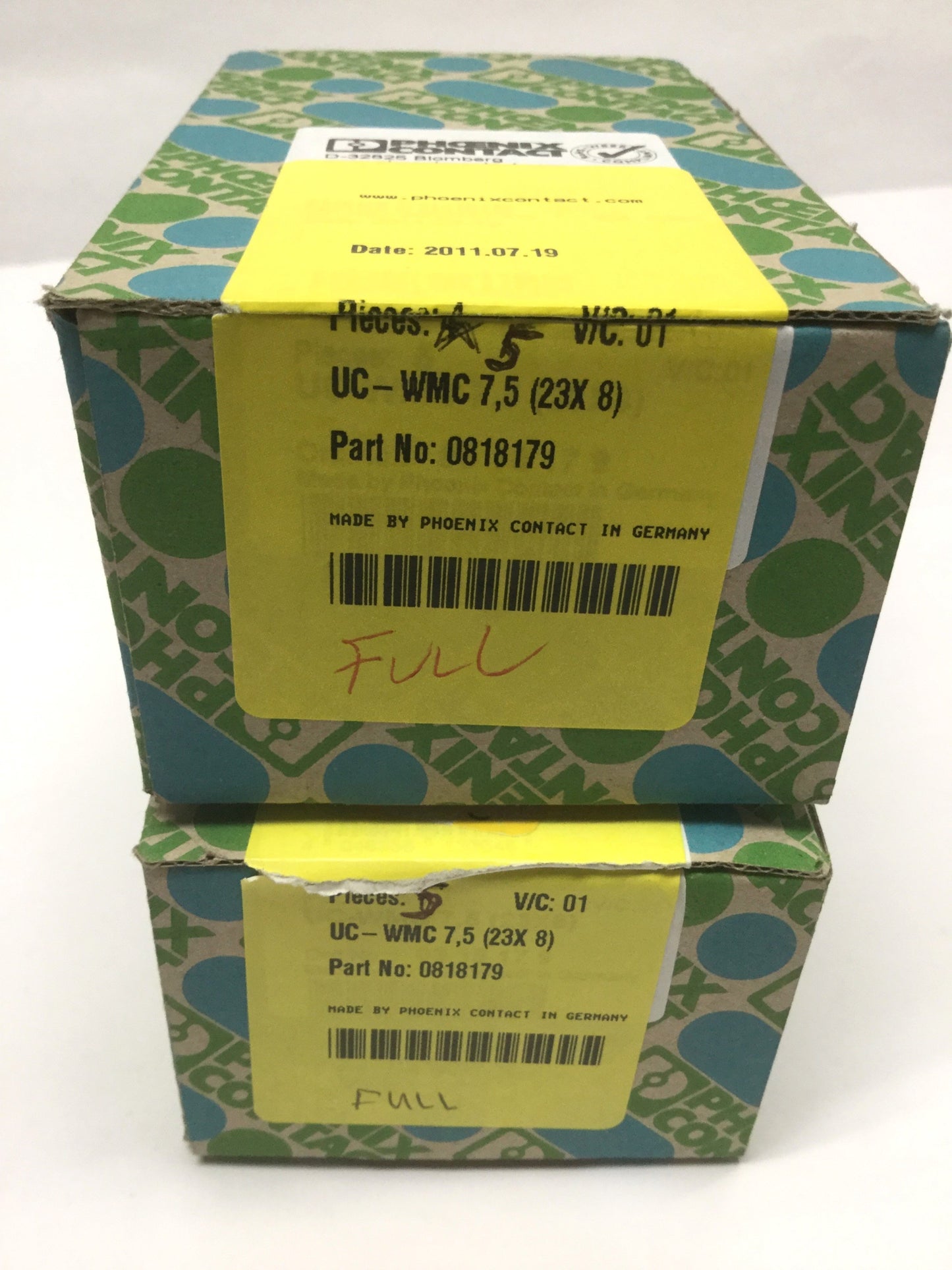 New Lot of 10 Phoenix Contact UC-WMC 7,5 (23X8) UniCard Cable Conductor Markers