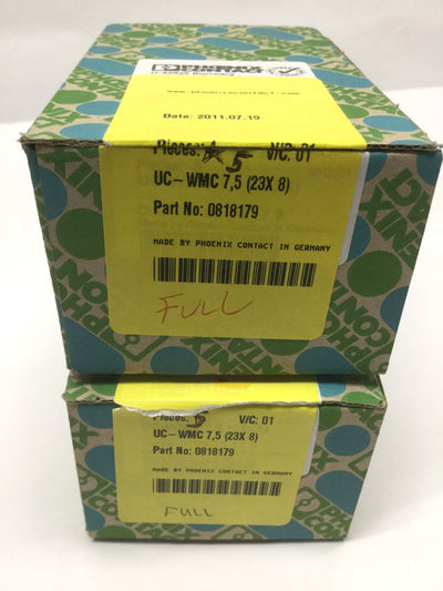 New Lot of 10 Phoenix Contact UC-WMC 7,5 (23X8) UniCard Cable Conductor Markers