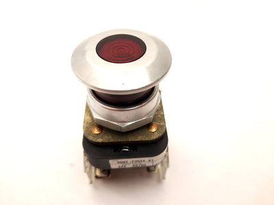 Used Allen-Bradley 800T-FXQ24A1 Illuminated E-Stop 1 N.O. 1 N.C.L.B. 24V AC DC