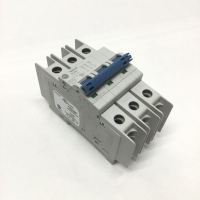 Used Allen Bradley 1489-M3D250 Circuit Breaker, 3-Pole, D-Curve, 25A 480Y/277VAC