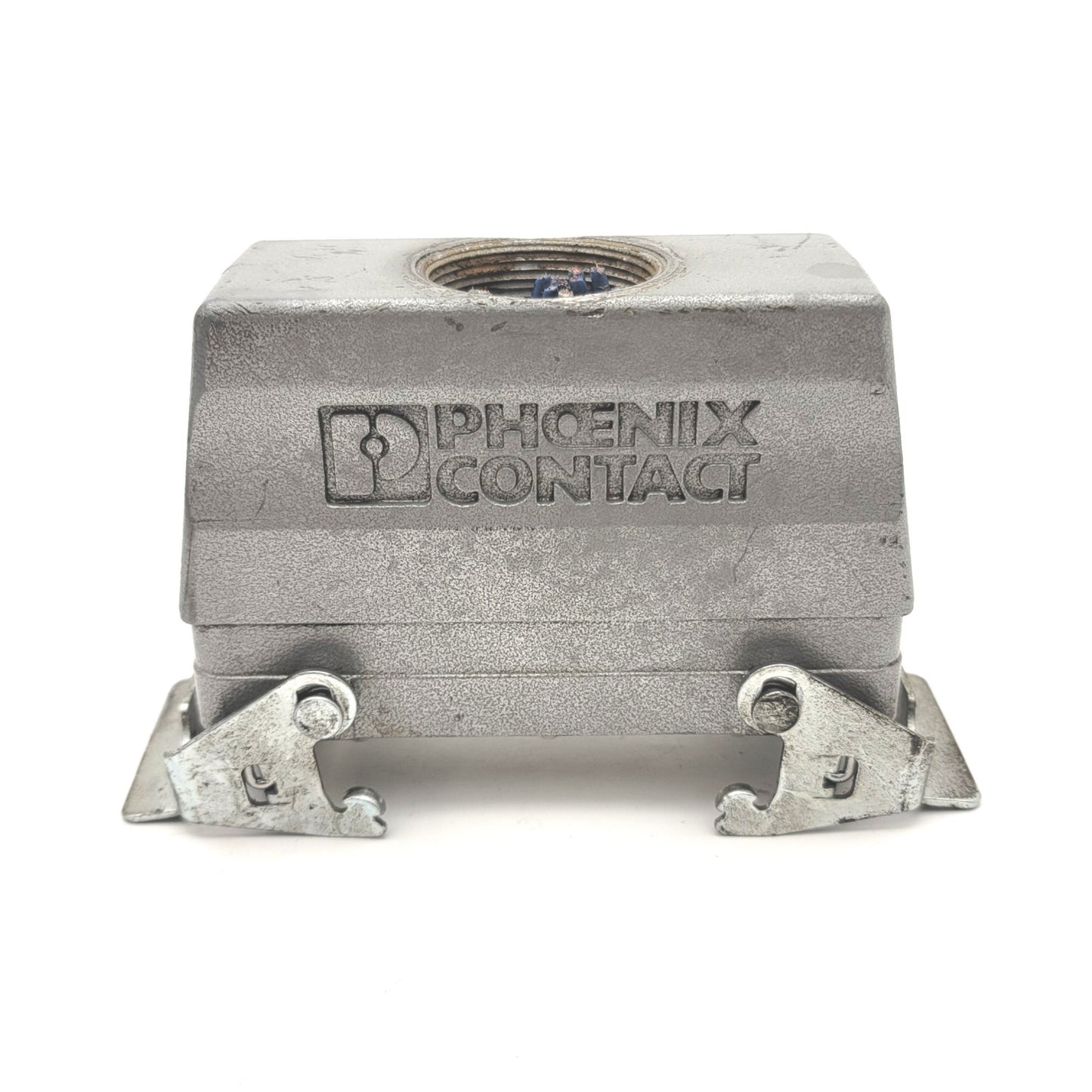 Used Phoenix Contact 1771859 Locking Housing W/1771956 HEAVYCON B24 Panel Mount Base
