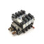 Used Bank Of 4 Norgren V45AA11D-C313A Valves On A Manifold 24VDC, 2x 3-Way 2-Position