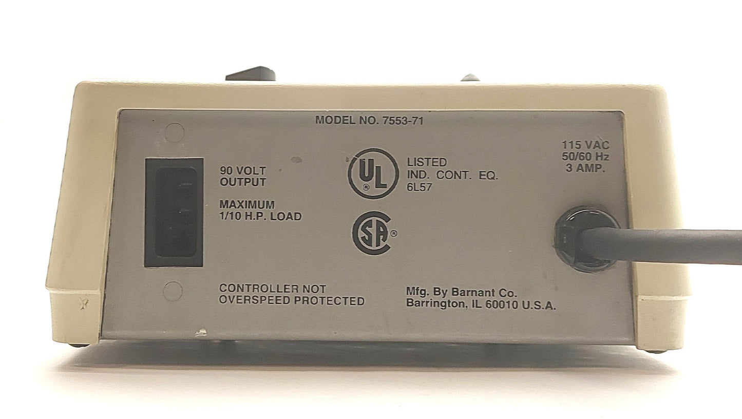 Used Cole Parmer 7553-71 Masterflex L/S Peristaltic Pump Drive, 1/10HP, 115VAC