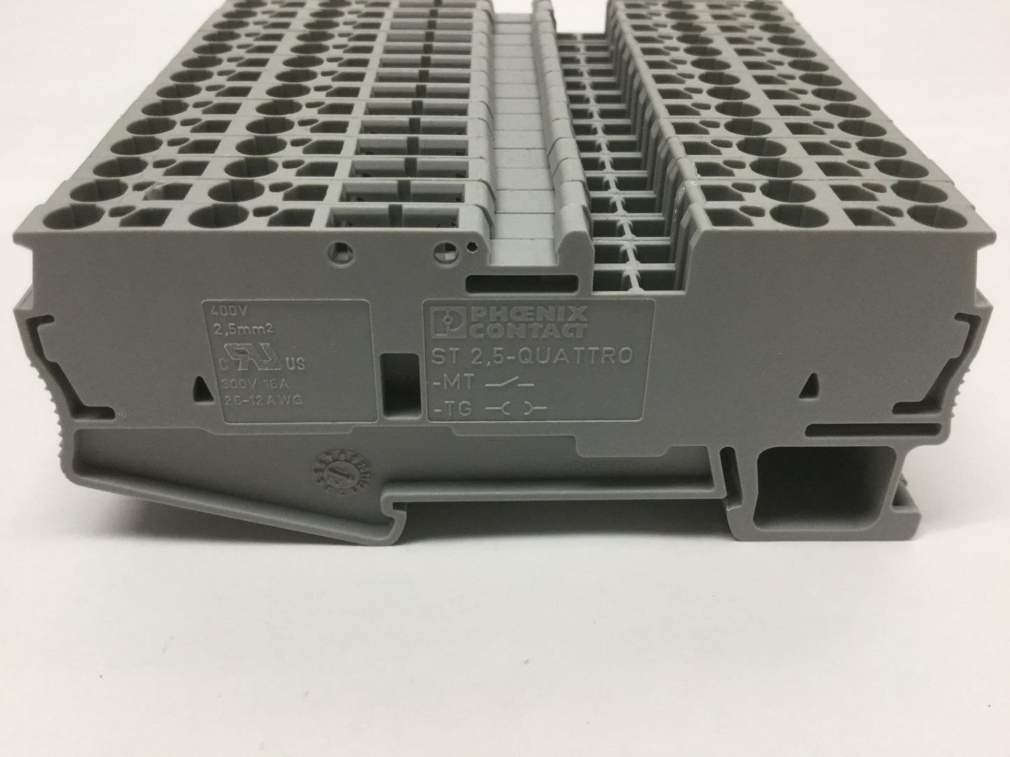Used Lot of 15 Phoenix ST 2.5-QUATTRO-TG Test Disconnect Terminal Blocks 300V 16A