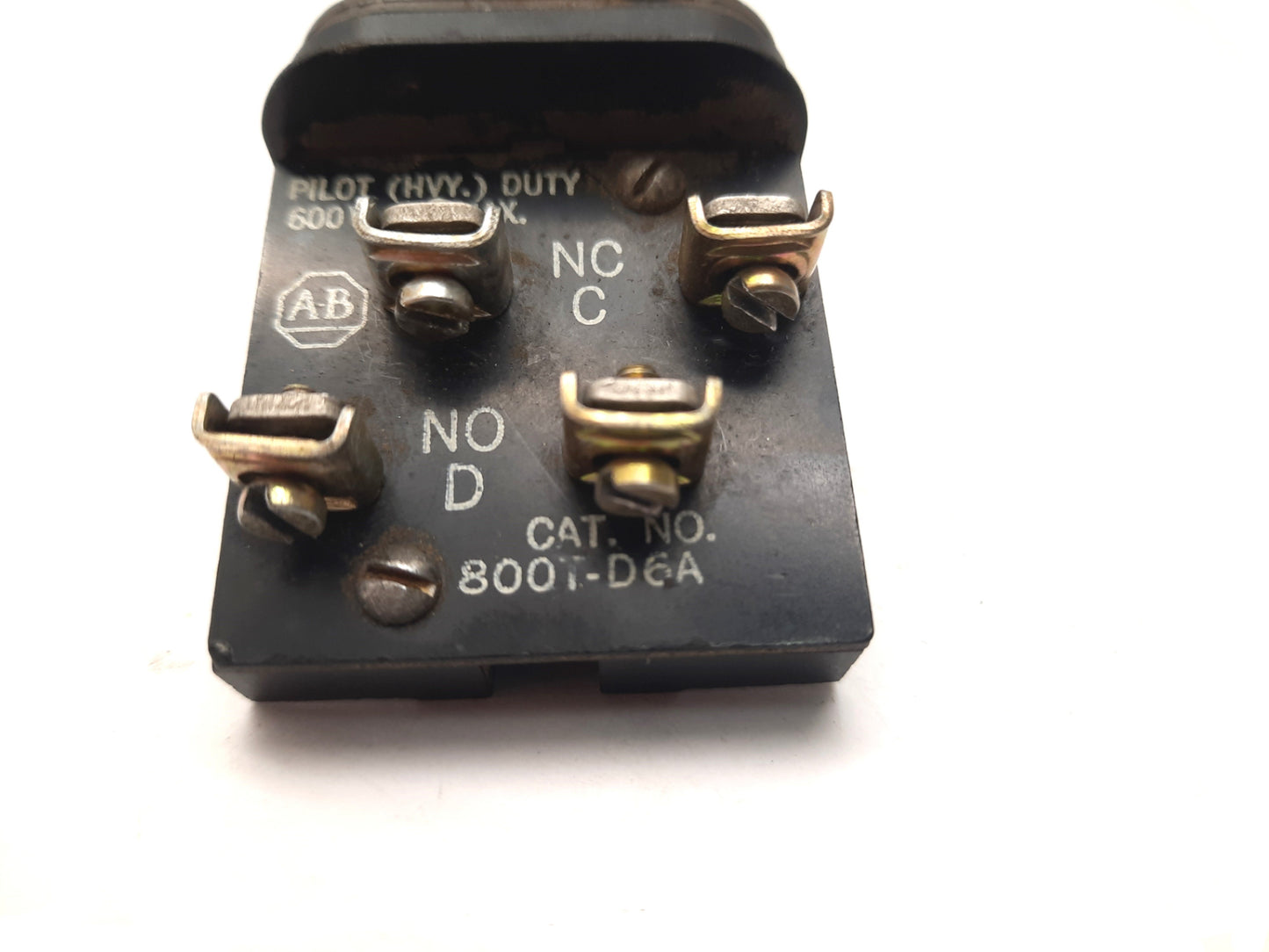 Used Allen Bradley 800T-D6A Mushroom Push Button Red Contact N.C. & N.O.