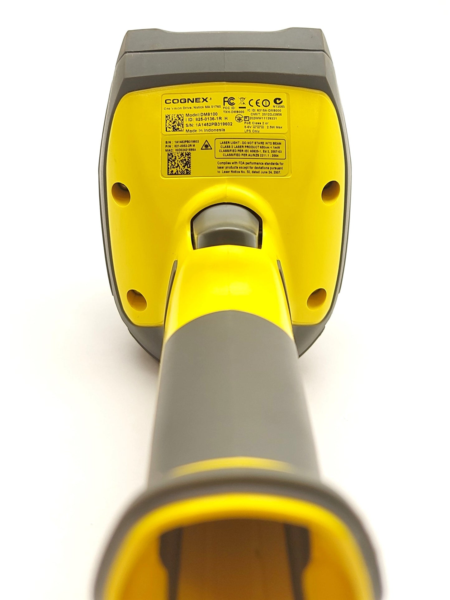 Used COGNEX DM8100 DataMan Handheld Barcode Scanner, 1/2"CMOS, 1D 2D *Missing Module*