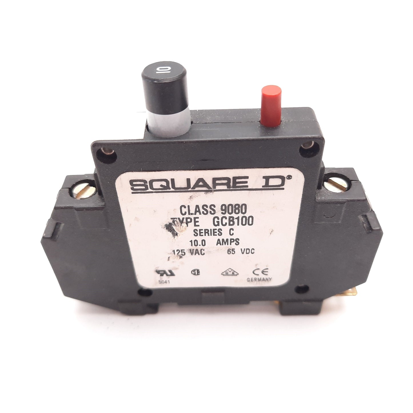Used Lot of 3 Square D GCB100 Circuit Breaker, Series C, Rating: 10A 125VAC 65VDC