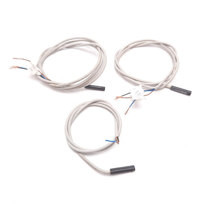 Used Lot of 3 SMC D-F9P Cylinder Position Sensor Switch, PNP, 24VDC, 3-Wire, 18" Long