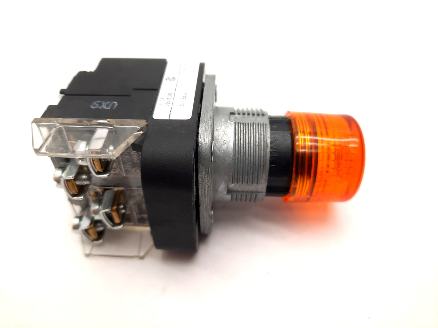 Used Allen Bradley 800T-PTH16A Illuminated Push To Test Pilot LED Button 120V Amber