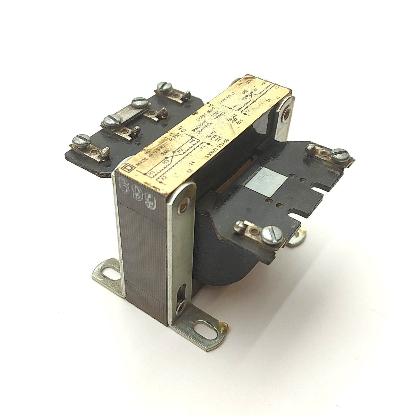 Used Square D 9070EO17D2 Transformer, 1-Phase, .025KVA, Pri: 240/480VAC Sec: 24VAC