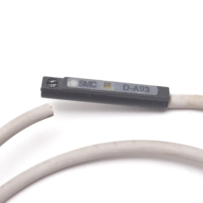 Used Lot of 2 SMC D-A93 Cylinder Position Reed Auto Switch Sensor, 24VDC, 2-Wire, 15"