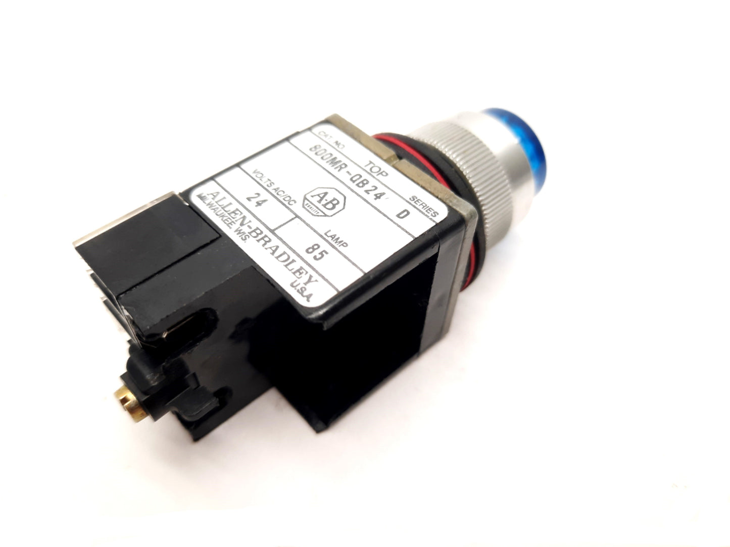 Used Allen Bradley 800MR-QB24 Illuminated Blue Push Button 800M-XA