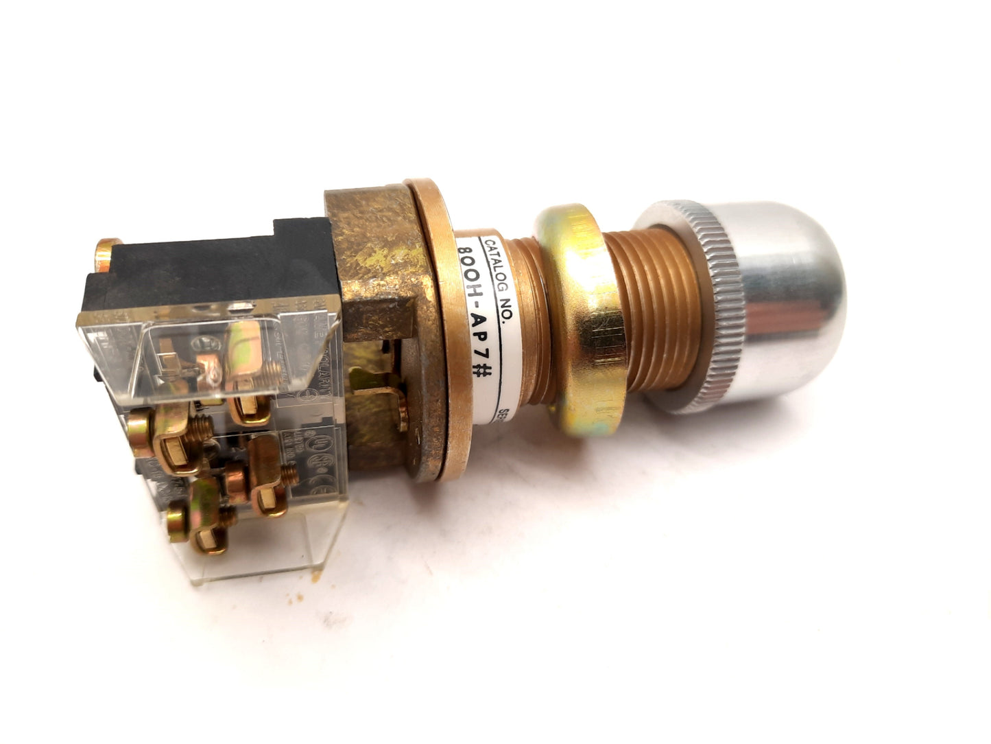 New – Open box Allen Bradley 800H-AP7A Hazardous Location Push Button Blue N.O. - N.C.