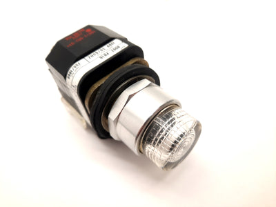 Used Allen Bradley 800T-PB16CAR Clear Illuminated Push Button Momentary Switch 120VAC