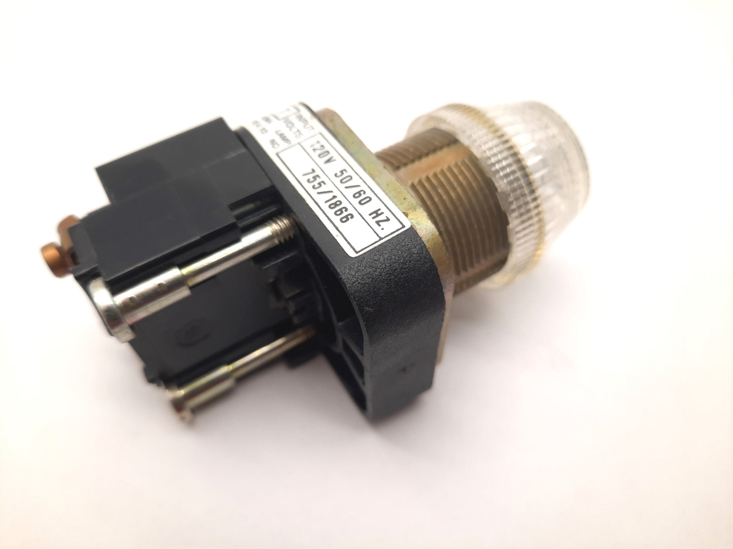 Used Allen Bradley 800T-P16C Clear Pilot Indicator Lights, 120V AC 50/60Hz