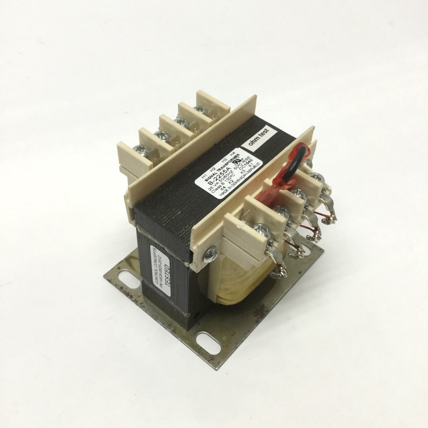 Used Signal B-2255A Chassis Mount Transformer, 120/240/480V Pri, 12/24V Sec, 25VA