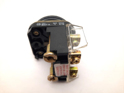 Used Allen Bradley 800T-A5A2 Momentary Pushbutton Switch, Flush, White, 30mm, 2-NO