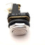 Used Allen Bradley 800T-A5A2 Momentary Pushbutton Switch, Flush, White, 30mm, 2-NO