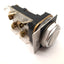 Used Allen Bradley 800T-A5A2 Momentary Pushbutton Switch, Flush, White, 30mm, 3-NO