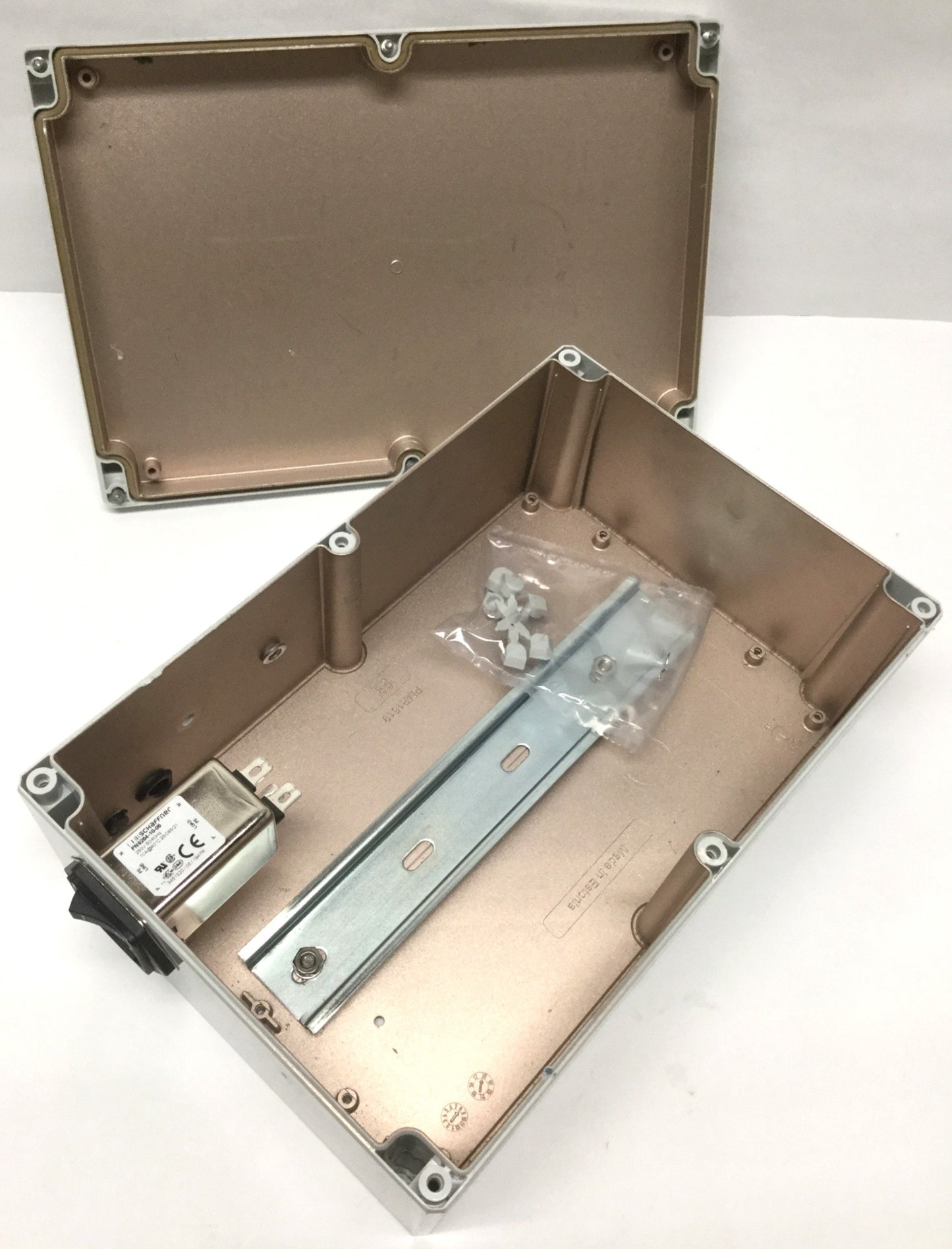 Used Hoffman Q24169PCEMC Qline EMC Polycarbonate Enclosure Box 240 x 160 x 90mm
