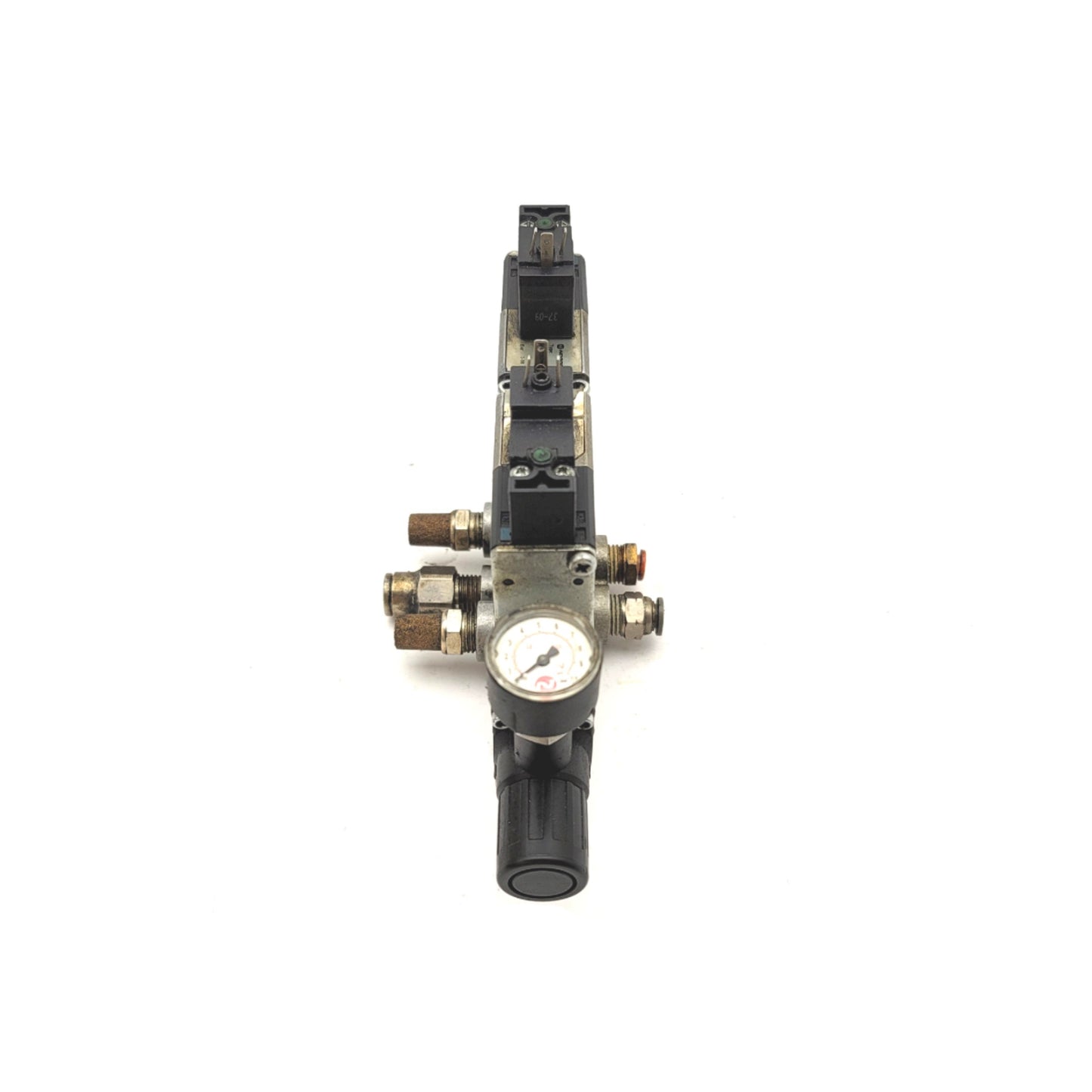 Used Norgren V45AA11D-C313A Solenoid Valve w/V70527-KA2 Pressure Regulator Plate 24V