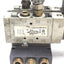 Used Bank Of 2 Numatics L12BA452B000061 Solenoid Valves On Manifold 4-Way 2-Pos 24VDC