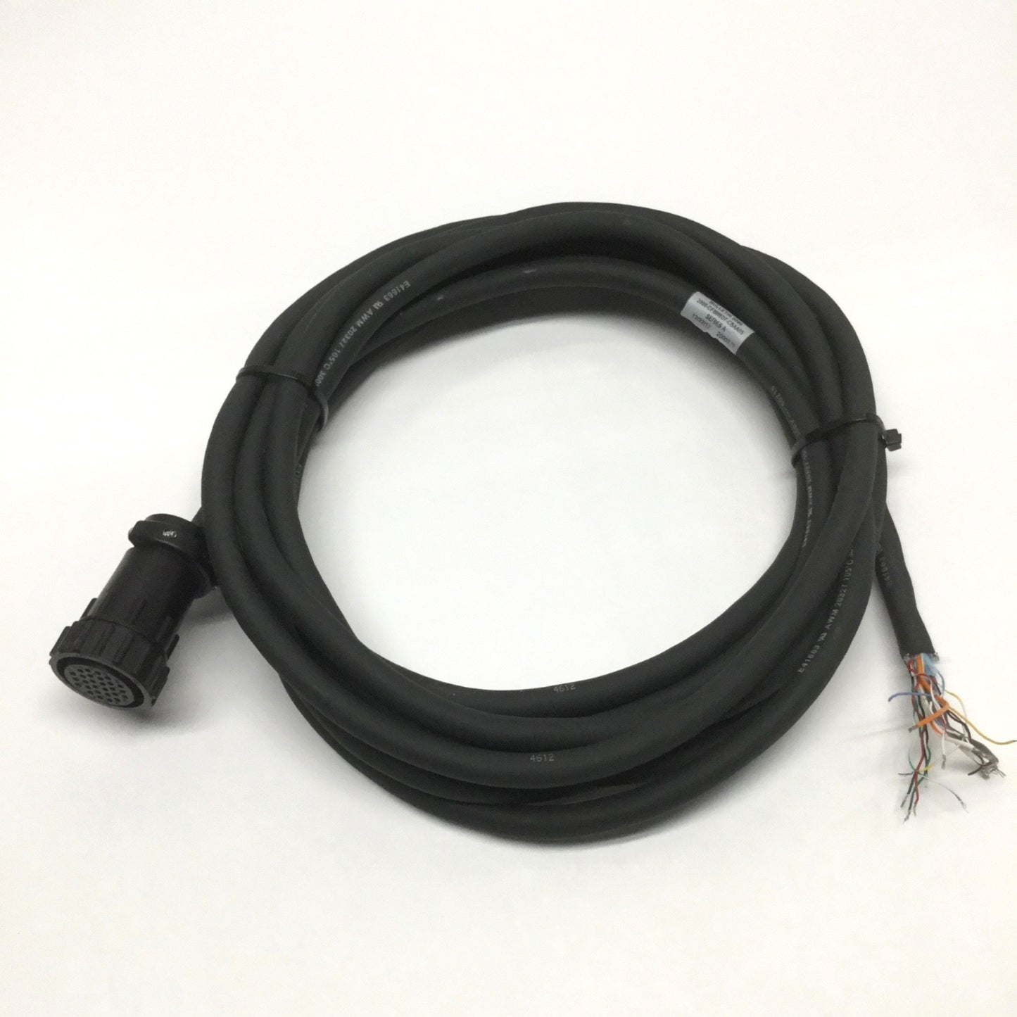 Used Allen Bradley 2090-CFBM6DF-CBAA05 Kinetix Motor Encoder Feedback Cable, 5m