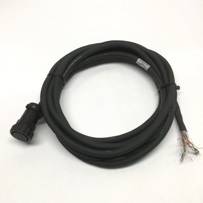 Used Allen Bradley 2090-CFBM6DF-CBAA05 Kinetix Motor Encoder Feedback Cable, 5m