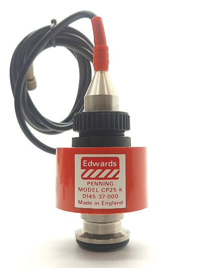 Used Edwards Penning CP25-K D145-37-000 Cold Cathode Vacuum Gauge KF25