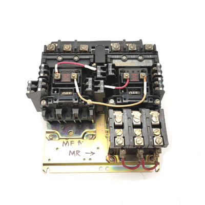 Used Allen Bradley 505-BOD-7 Reversing Motor Starter NEMA Size 1, 600VAC, 3-Pole, 27A