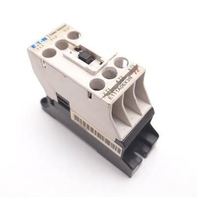 Used Eaton Cutler Hammer E111A06X3N Motor Control Contactor 6A 600VAC, Coil: 24VDC