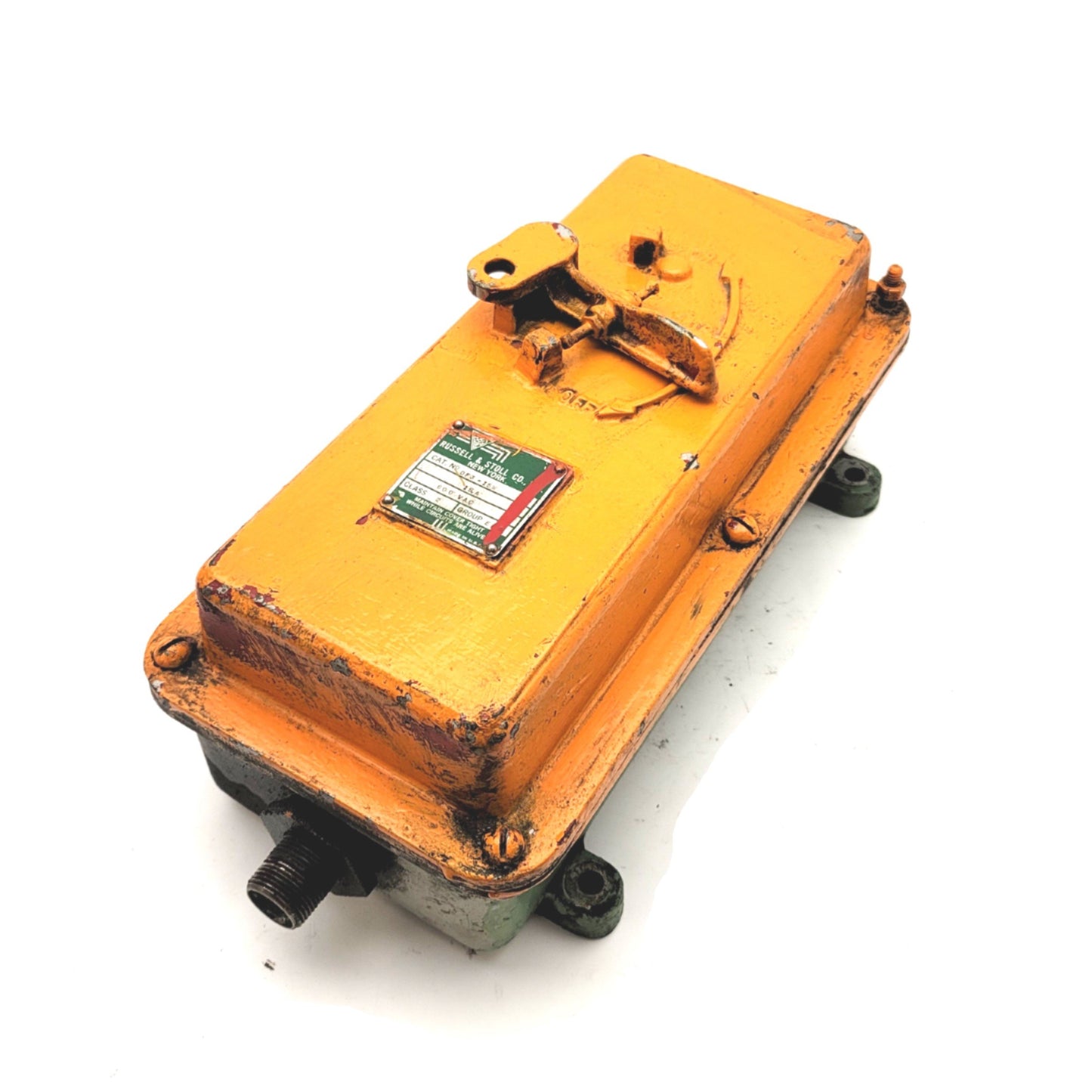 Used Russell & Stoll CO. DF3-15W Explosion Proof Switch In Enclosure 600VAC, 15A