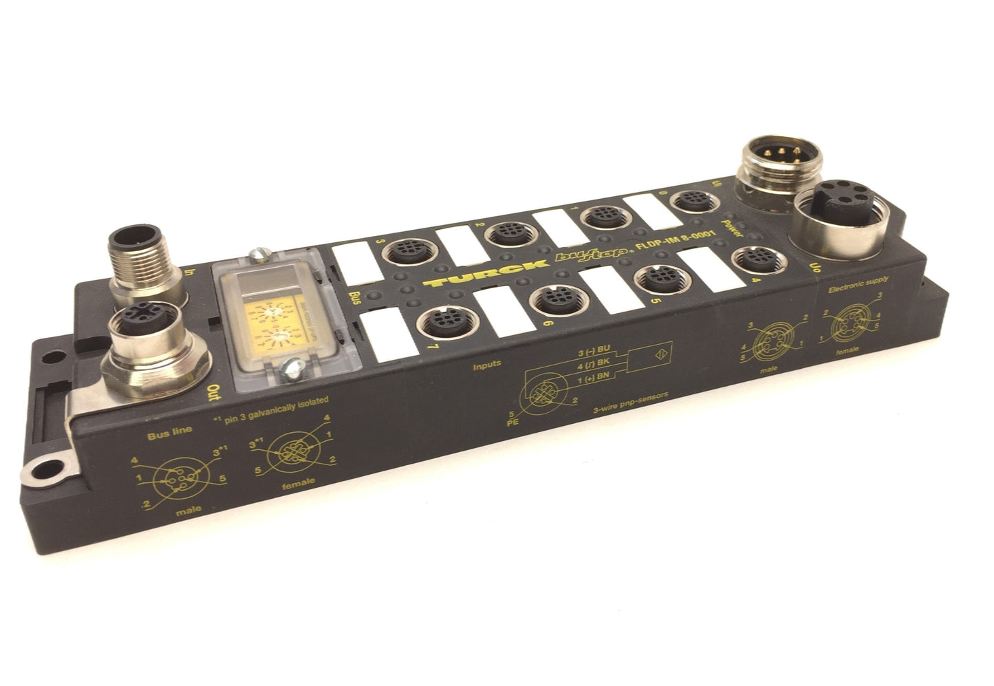 New Other Turck FLDP-IM8-0001 Compact Fieldbus I/O Module for Profibus-DP, 8-PNP Inputs
