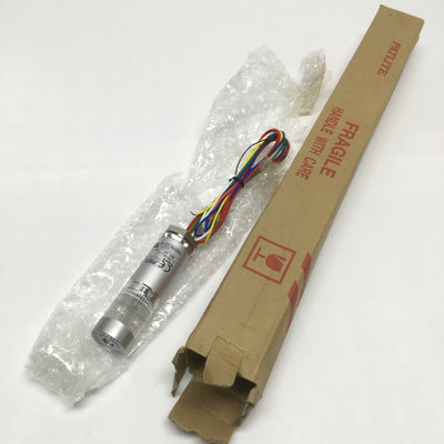 New – Open box Patlite MES-102A-Y Super Slim Stack Signal Light Tower 24VDC Amber LED, Ø25mm