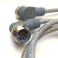Used Lot of 2 Turck WSM WKM 5711-1M DeviceNet Minifast 5-Pin Media Male Female Cable