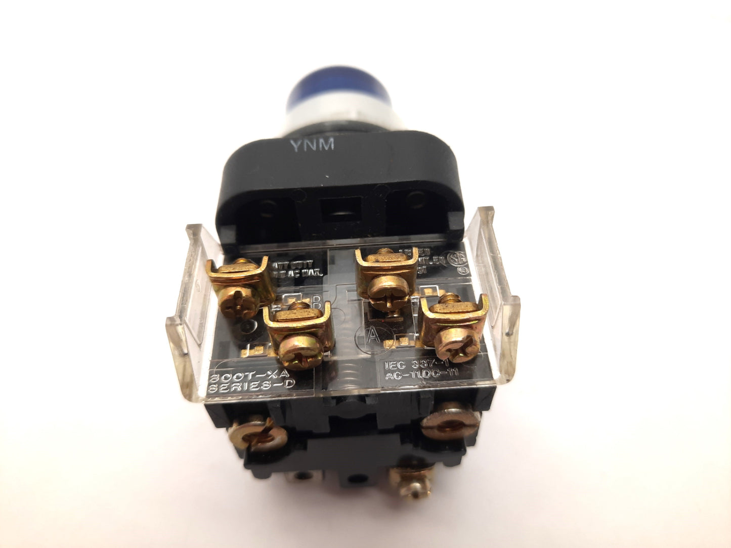 Used Allen Bradley 800T-PB16B Blue Illuminated Push Button Momentary Switch 120VAC