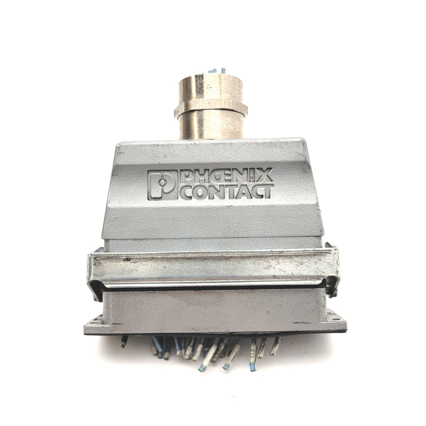 Used Phoenix Contact 1771914 Locking Housing W/1771943 HEAVYCON B24 Panel Mount Base