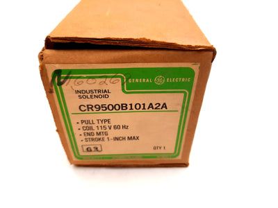 New General Electric CR9500B101A2A AC Solenoid, Pull Type, Stroke 1" 115VAC 60Hz