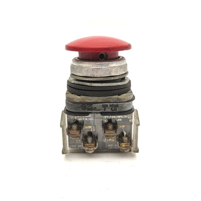 Used Allen Bradley 800T-D Red Mushroom Head Momentary Push Button 30mm 600VAC Max