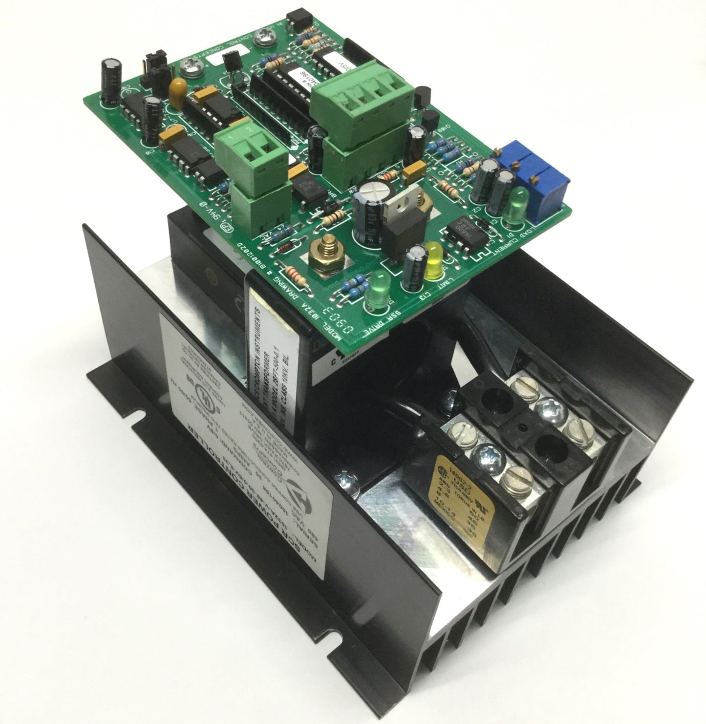 Used Control Concepts 1032A-V-48-30-0/5V-IL33 SCR Power Controller, 480VAC, 30A, 0-5V