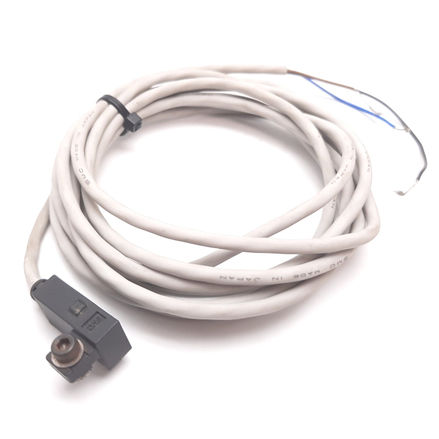 Used SMC D-F79 Solid State Auto Switch Sensor, NPN, 24VDC, 3-Wire, 2m Long