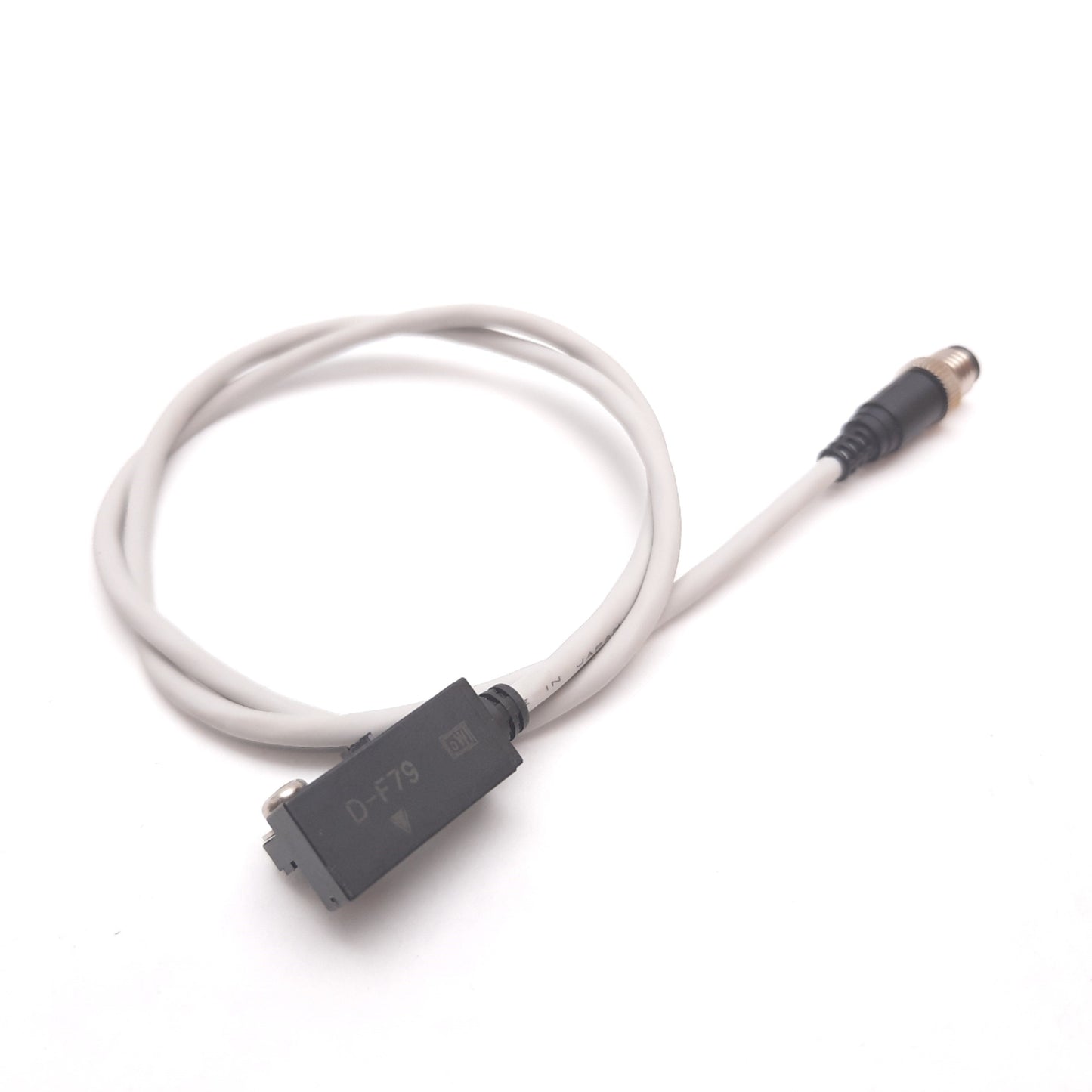 Used SMC D-F79 Solid State Auto Switch Sensor, NPN, 24VDC, 3-Pin M8, 0.5m Long