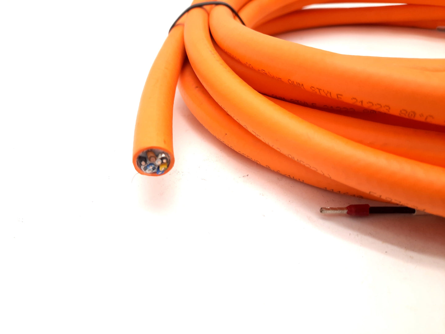 Used Allen Bradley 2090-CSWM1DF-18AF10 Kinetix Motor Cable Power/Feedback 17' *Leads