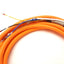 Used Allen Bradley 2090-CSWM1DF-18AF10 Kinetix Motor Cable Power/Feedback 17' *Leads